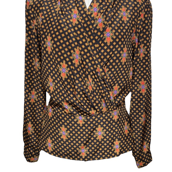 Vintage Evan Picone Wrap Peplum Blouse - Picture 7 of 14